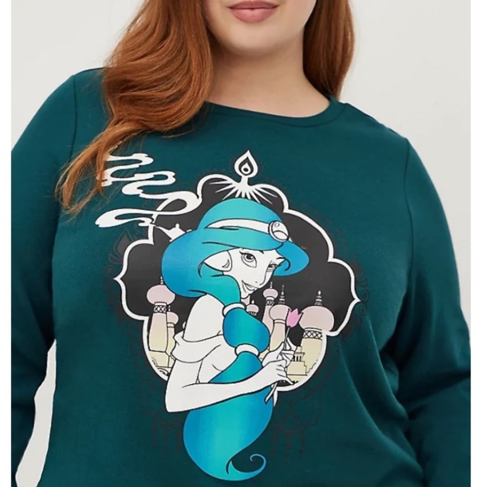 TORRID NWT SWEATSHIRT - DISNEY ALADDIN JASMINE